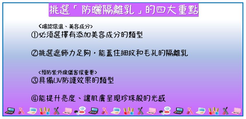 挑選 防曬乳 訣竅